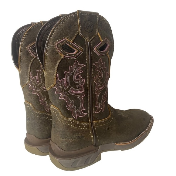 Double H Work Western Women’s phantom rider Boots Brown Leather Size 10 M - Picture 7 of 10